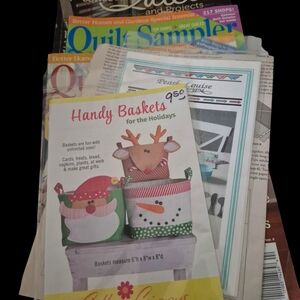 Handy Baskets for the Holidays DIY & QUILTERS PATTERNS MAGAZINES